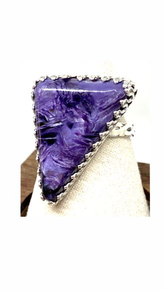 Ring, Charoite, Purple C