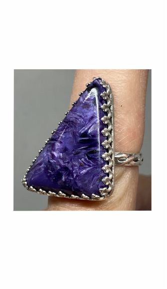 Ring, Charoite, Purple C