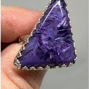 Purple Charoite Ring.