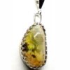 Clear Yellow Natural Opal Pendant