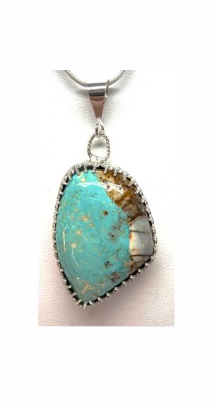 Pendant, Turquoise, Blue, Nevada C