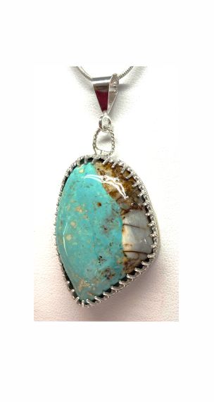 Pendant, Turquoise, Blue, Nevada C