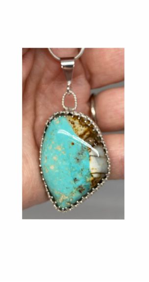 Pendant, Turquoise, Blue, Nevada C