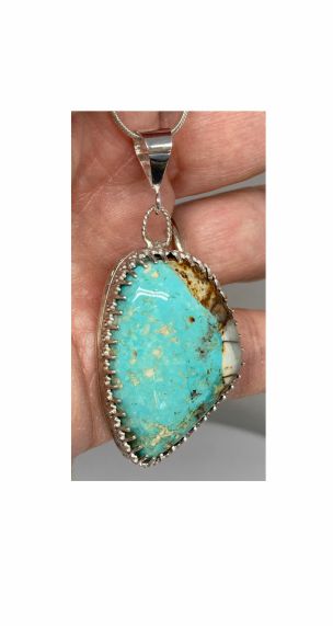 Pendant, Turquoise, Blue, Nevada C