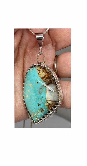 Pendant, Turquoise, Blue, Nevada C