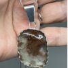 Clear Opal Pendant with Brown