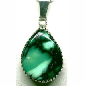 Green Pendant, Rose Emerald Variscite