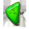 Lime Green Gaspeite Ring