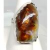 Red Fire Agate Stone Ring