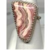 Pink and White Rhodochrosite Ring