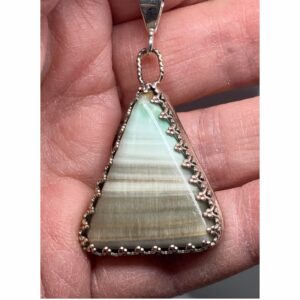 Green Pendant with rare stone