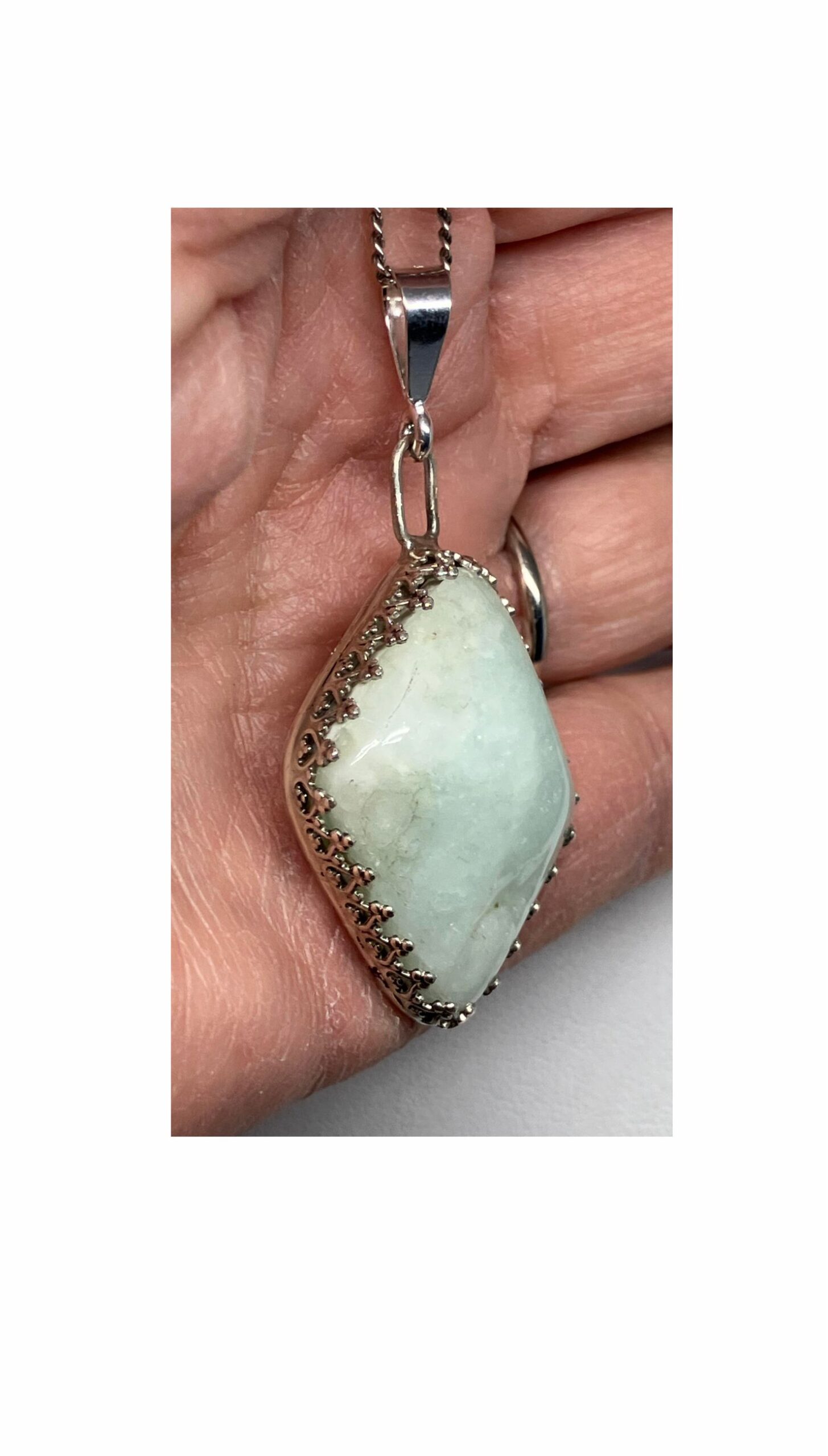 Pendant, Aquamarine, Blue B