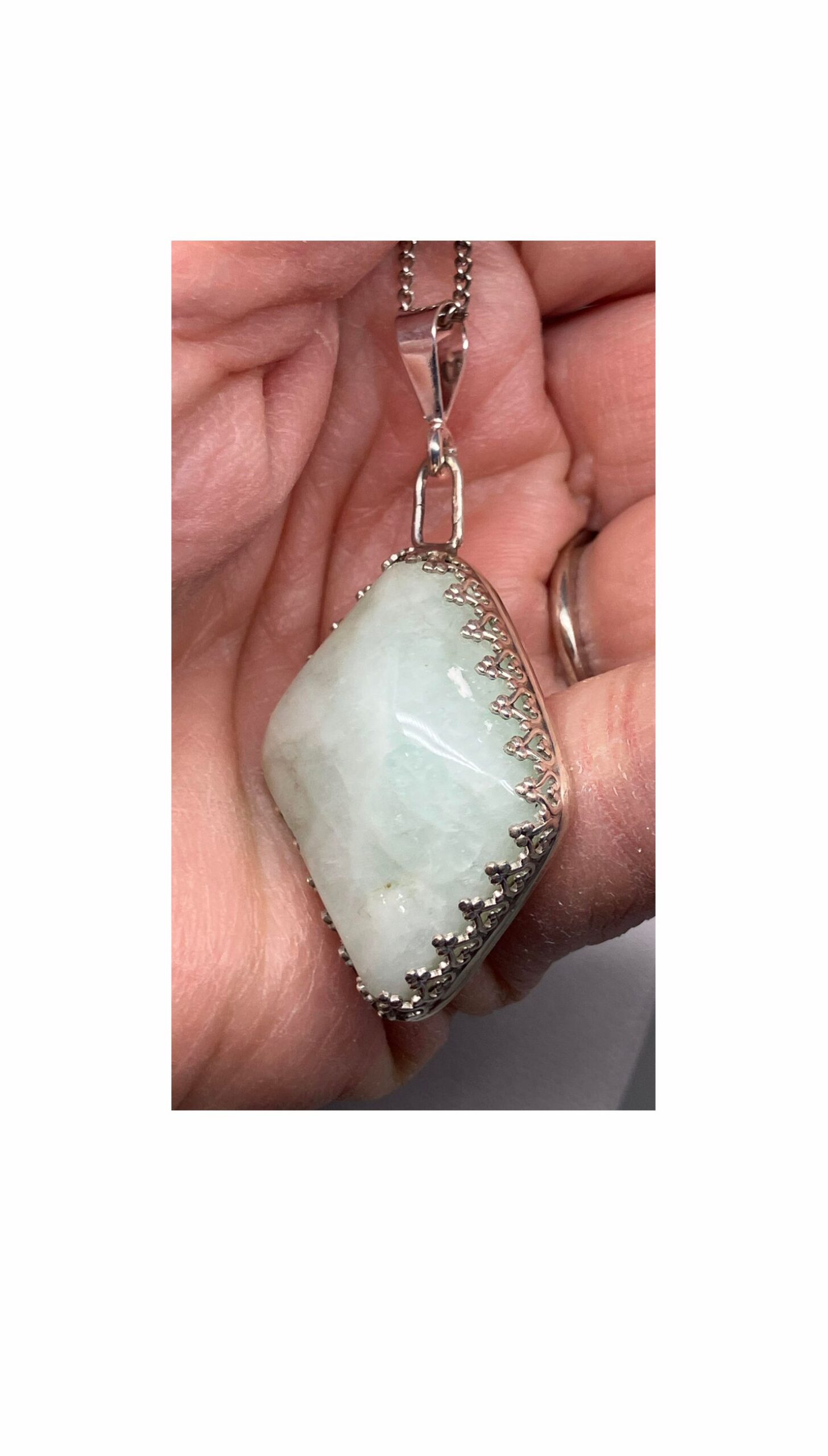 Pendant, Aquamarine, Blue B