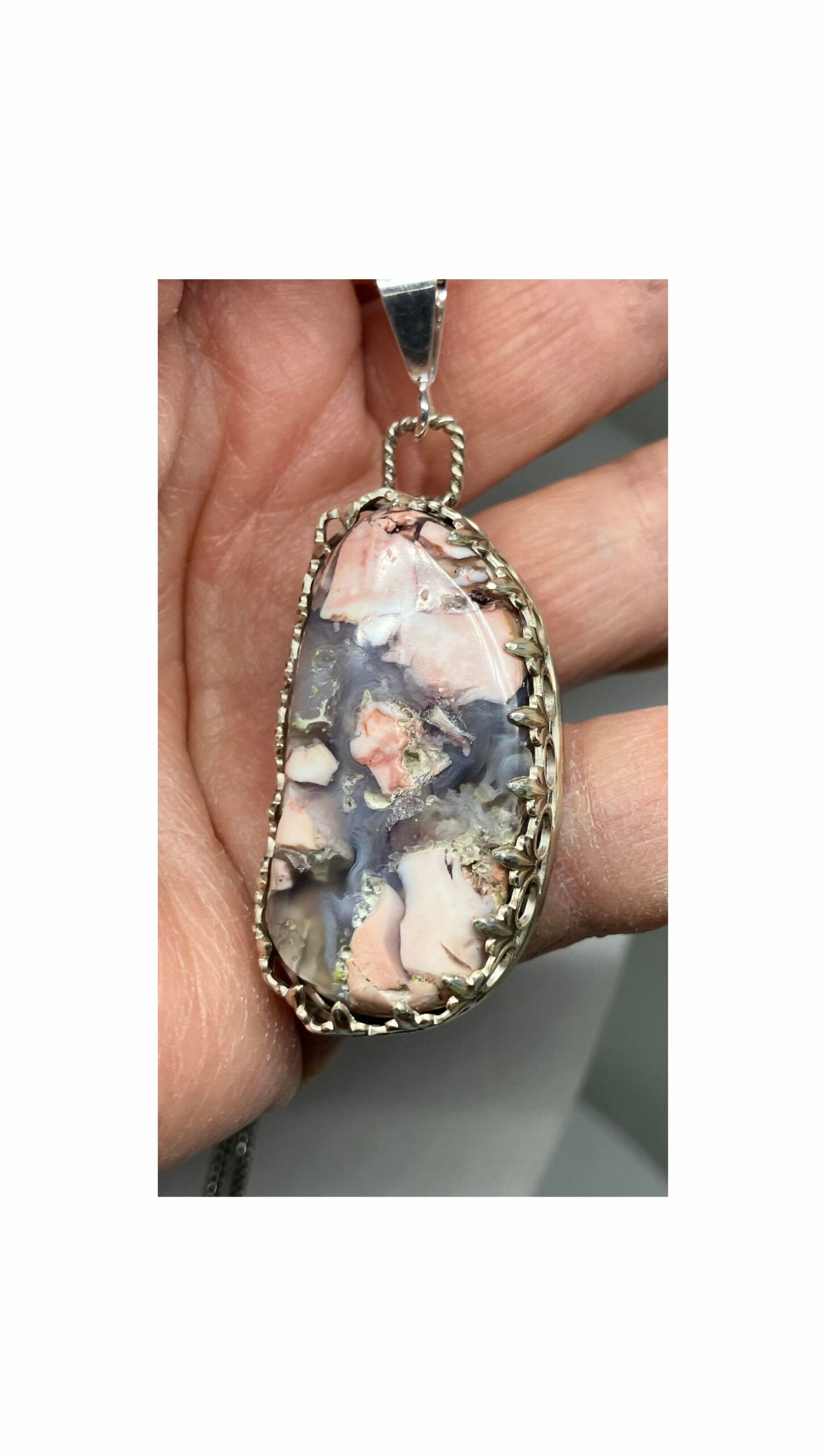 Ring, Pink, Purple, Fossilized Opalite