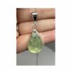 Clear Yellow Prehnite Pendant