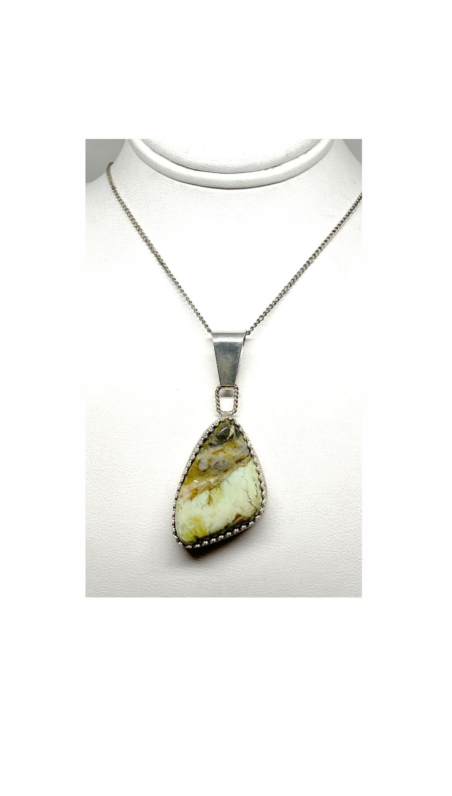 Pendant, Green, Turquoise, Unique