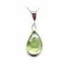 Clear Green Prehnite Pendant
