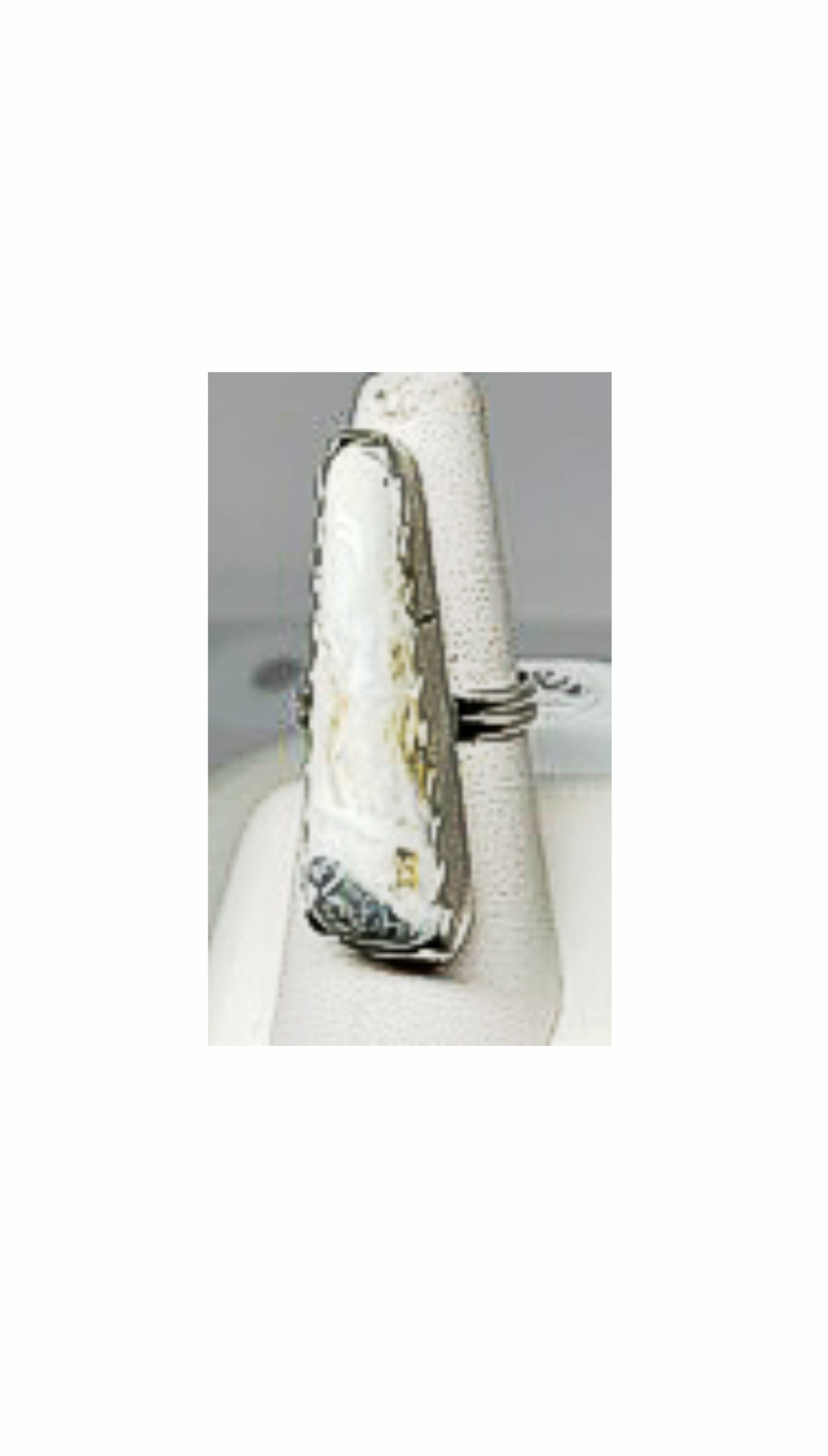 Ring, White Buffalo, Sterling