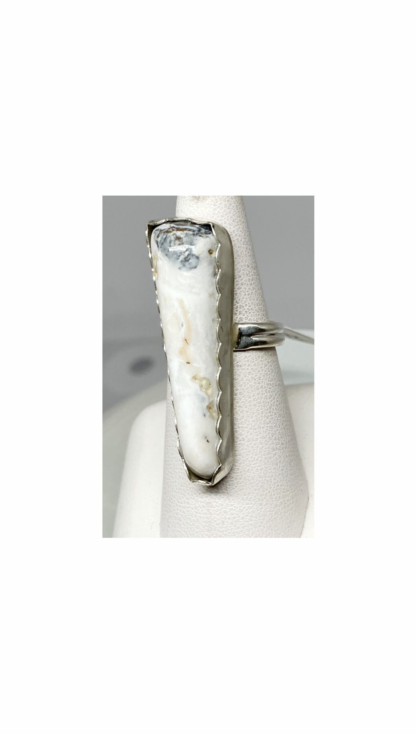 Ring, White Buffalo, Sterling