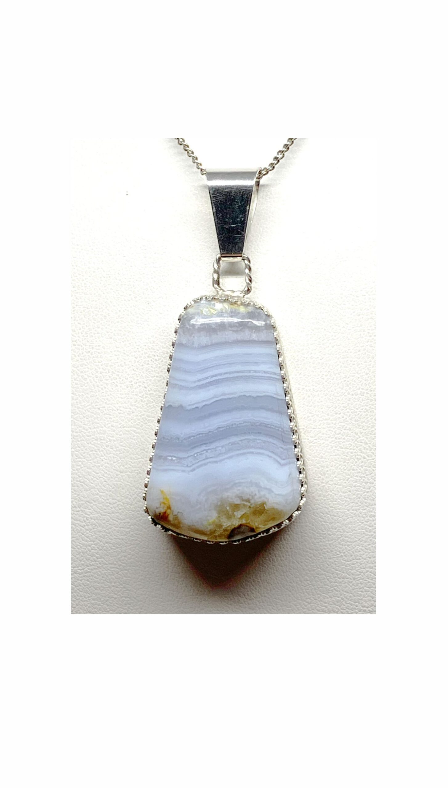 Blue Lace Agate Pendant