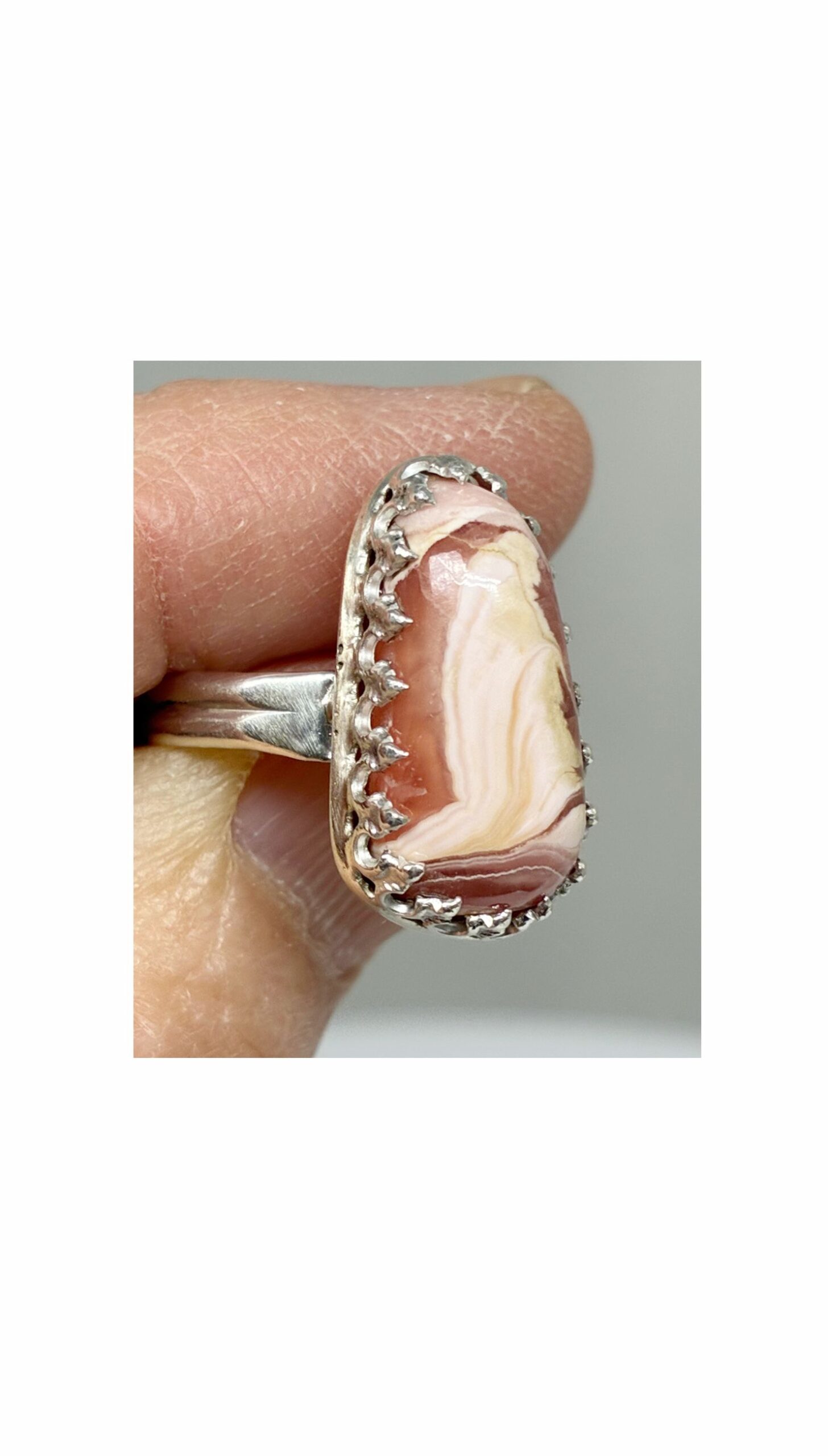 Ring, Pink, Rhodochrosite B