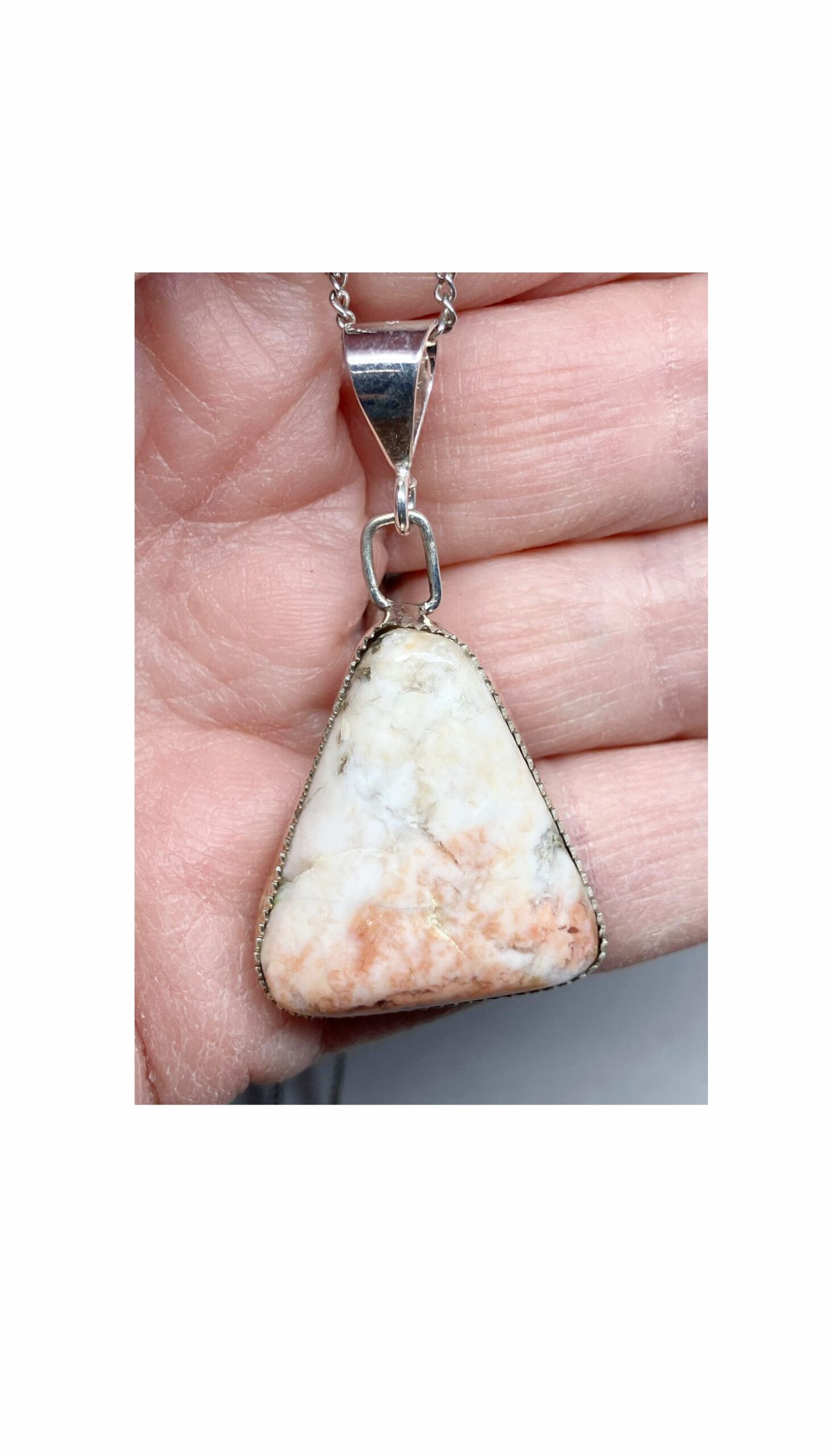 Pink Opal Jewelry Pendant
