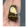 Blue Opal Jewelry Unique Gemstone Ring